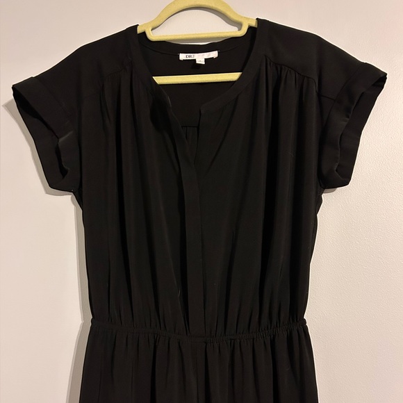 DR2 Black Wide Leg Jumpsuit | Elastic Waist | Size Small | Minimal Chic - Picture 3 of 6